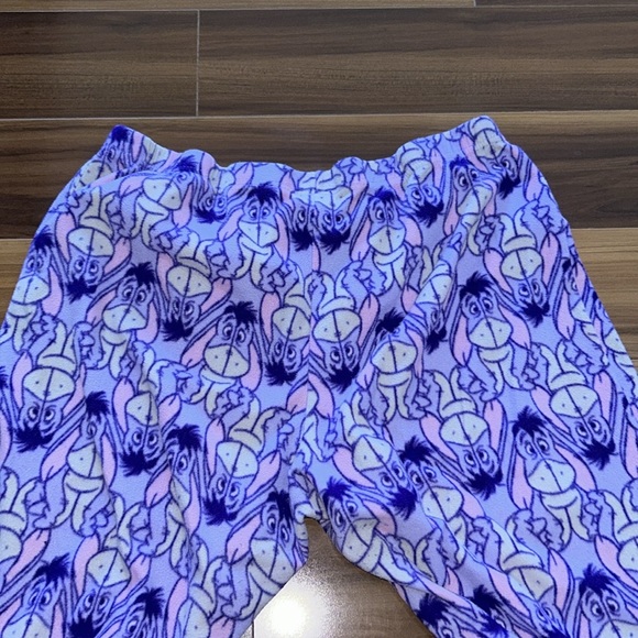 Large eeyore Disney purple pajama pants fleece - Picture 5 of 5